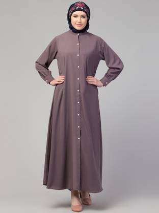 HIJAB WORLD Nida Matte Solid Abaya