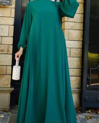 DC Cotton Blend Solid Burqa