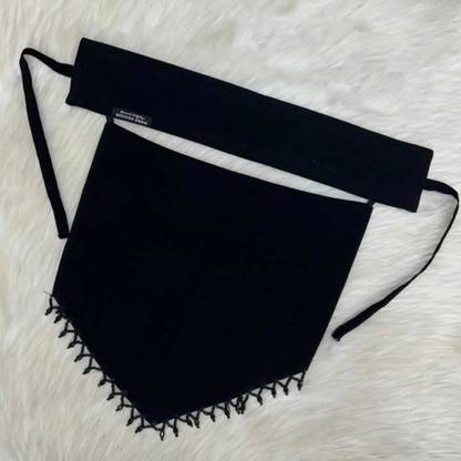 LaibaBurkha Chiffon Solid, Self Design, Geometric Print Naqab