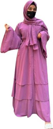 MM COLLECTION Polyester Self Design Burqa With Hijab