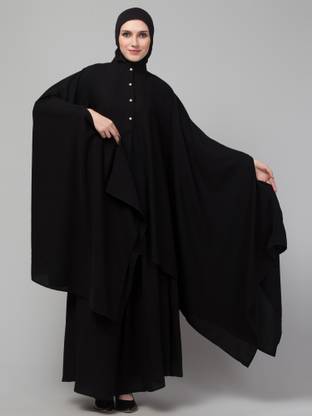 HIJAB WORLD Nida Matte Solid Abaya