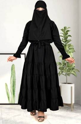 Alfiya dresses Chiffon Abaya With Hijab