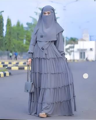 BISAL Georgette Self Design Burqa