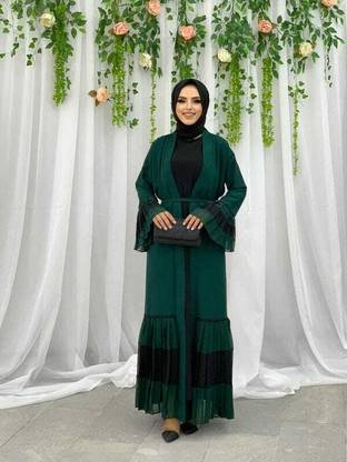 MA ABYA MENUFETURE Cotton Blend Abaya With Hijab