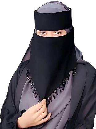 PD Zone Chiffon Solid Burqa
