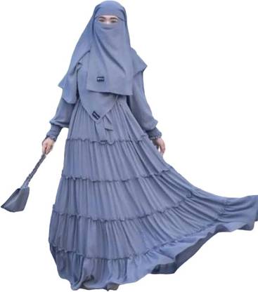 Dubai Collection Polyester Self Design Burqa