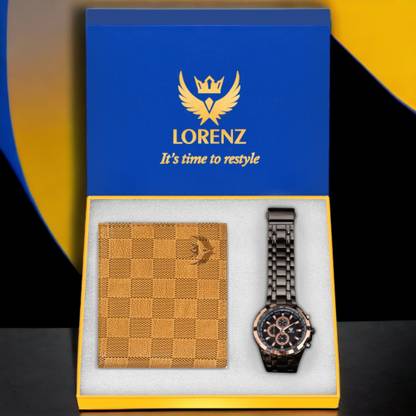 LORENZ Watch & Wallet Combo