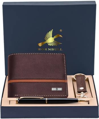 HORNBULL Wallet,Key Chain & Pen