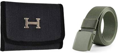 Peacock Mundkar Wallet & Belt Combo