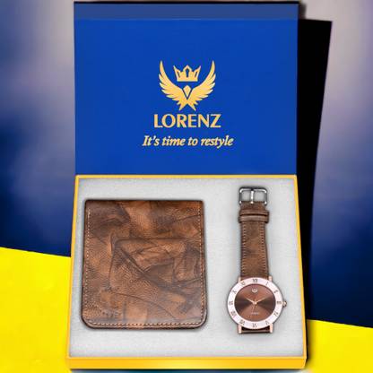 LORENZ Watch & Wallet Combo