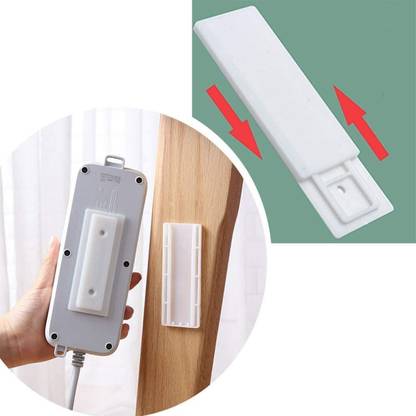 Upkaranwale Self Adhesive Power Strip Fixator, Punch-Free Wall-Mounted Power Strip Holder