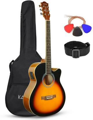 KADENCE Frontier Series, Acoustic Guitar With EQ Die Cast Keys Combo + Online Classes) Acoustic Guitar Rosewood Ash