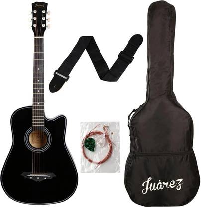 Juarez JRZ38C/BK Acoustic Guitar Linden Wood Rosewood Right Hand Orientation