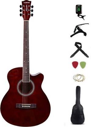KADENCE KAD-FNTR-BRN-SC(with Online Classes) Acoustic Guitar Linden Wood Rosewood Right Hand Orientation