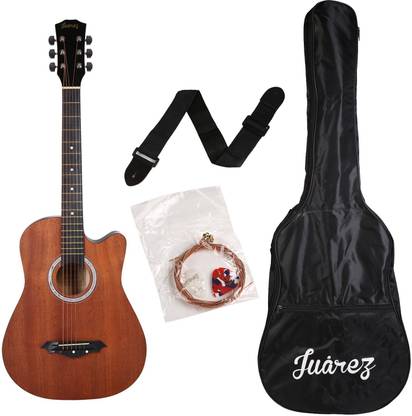 Juarez JRZ38C/MAH Acoustic Guitar Linden Wood Ebony Right Hand Orientation