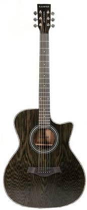 KADENCE Acoustica Series Black A06 Guitar with Bag(with Online Classes) Acoustic Guitar Ash Rosewood