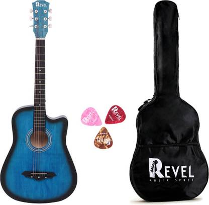 REVEL RVL-38C-LGP-BLS Acoustic Guitar Linden Wood Ebony Right Hand Orientation