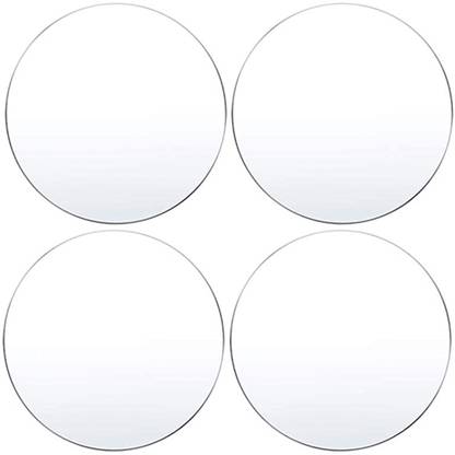 Parikshit Sublimation 4pcs transparent acrylic glass round circle disk board for art & craft 6 inch Acrylic Sheet