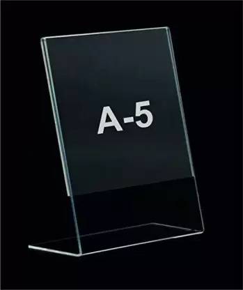 Amazevmprop Acrylic Display Stand Sign & Menu Card Holder Paper Holder Tent Card Holder (A5) 30 cm Acrylic Sheet