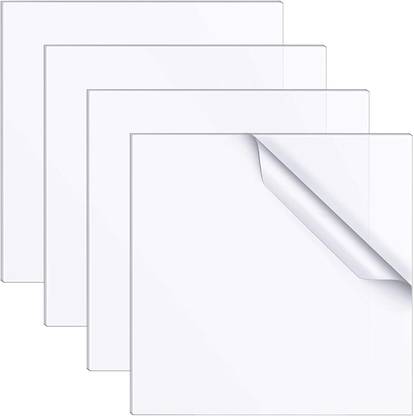 Parikshit Sublimation 4x4 Inch Clear Acrylic Sheet for diy art & craft school college display project 10 cm Acrylic Sheet