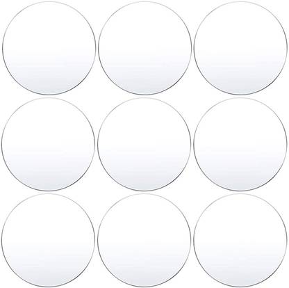 Parikshit Sublimation 9pcs transparent acrylic glass round circle disk board for art & craft 4 inch Acrylic Sheet