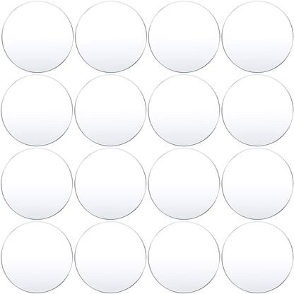 Parikshit Sublimation 16pcs transparent acrylic glass round circle disk board for art & craft 3 inch Acrylic Sheet