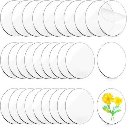 Parikshit Sublimation art & craft round circular disk board transparent acrylic glass sheet 30pcs 2 inch Acrylic Sheet