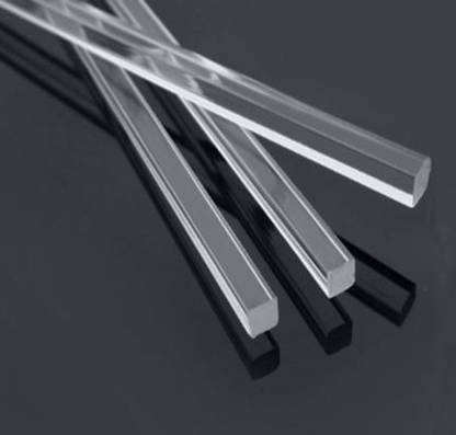UraXx Versatile Clear Acrylic Square Rod | Solid PMMA Bar Stick for DIY Crafts 10 Pcs 12 inch Acrylic Sheet