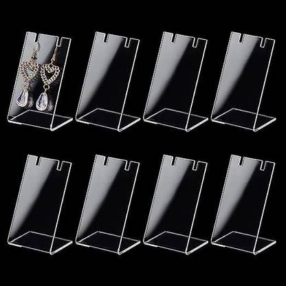 Anistuff 10pcs Acrylic Earring Holder Single Pair L-Shape Jewelry Dangling Jewelry Stand 3.5 cm Acrylic Sheet