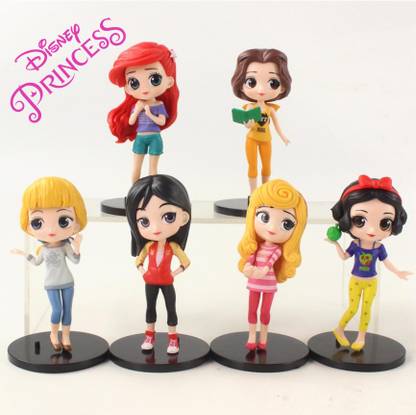 Mubco 6pcs Princess Characters Avatar Style Doll Figure Mini Model Collectable Toys |