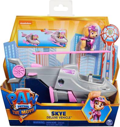 PAW PATROL Skye’s Deluxe Transforming Toy Car for Ages 3 and up