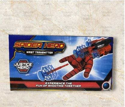 ToyLoom Studio Spiderman Web Shooter Cross Bow Launcher toy for kids (Red)