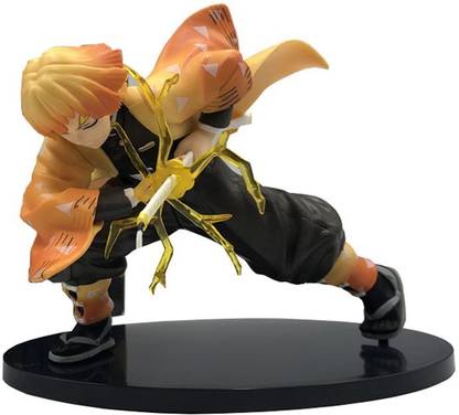 ऑस्टफ्फ्स Zenitsu Demon Slayer Attack Large Action Figure Toy Doll Statue