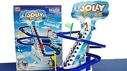 Baybees Jolly Penguin Frisk Paradise Race Track Set for Penguins
