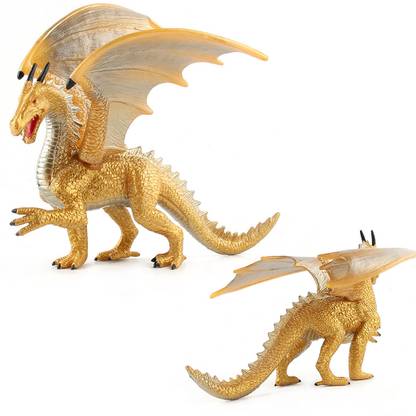 HASTHIP Dinosaur Toys for Kids Realistic Flying Golden Dragon Toy Dragon Action Figure