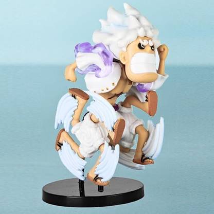funfob Monkey D Luffy Gear 5 Action Figure Height -11cm Mini Version PVC(Running Fast)