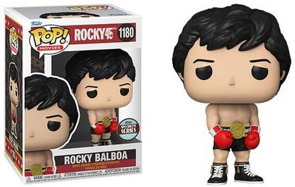 Funko Pop Rocky 45th Anniversary + Protector: Pop! Movies Vinyl Figure (Gift Set Bundl
