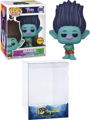 Funko Branch (Chase): Funk o Pop! Movies Vinyl Figure Bundle with 1 Compatible 'ToysDi