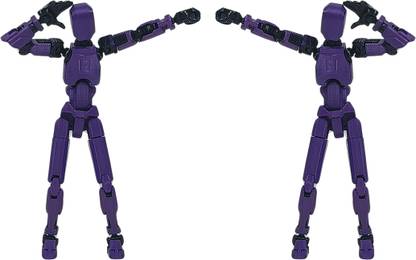 Apsara Gifts Pack of 2 - Dummy 13 Action Figure Articulated 3D Printed Robot
