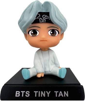 MAPACHE Bobblehead Carton Head Phone Holder Bracket Car Decoration Toys (BTS Tiny Tan)