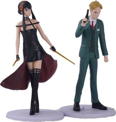 OFFO Spy X Family Anime Loid Forger And Yor Forger Set Of Two Action Figures [19cm]