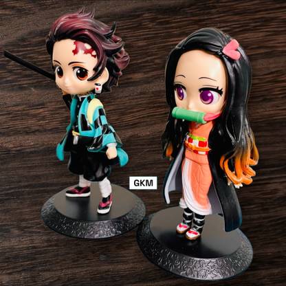 GKM Demon Slayer Tanjiro & Nezuko Q Posket action figure for Office Desk(Model ii)