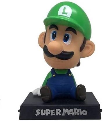 GKM Super Mario Anime Action Figure Bobble Head for Car Dashboard Office