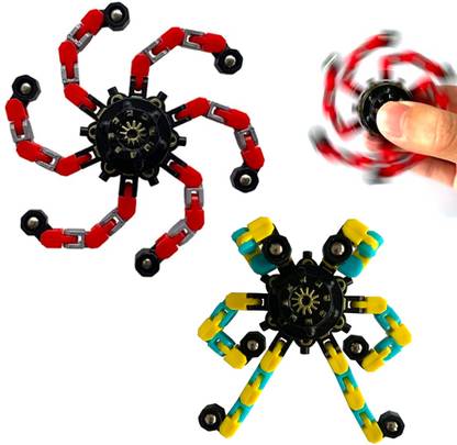 KIDOLOGY Stretch Monster Fidget Spinner Robot Toy Creative Top Spinning Hand Toy