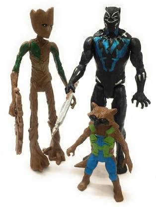 TD Creations Action Figure, Famous Action Figures to pretend and play BLACK
