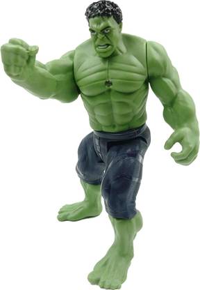 YellowCult Marvel Comics Avengers Action Hero Series Hulk Toy for Kids Ages 4 & up, Green