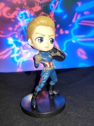 HobbyHead Captain America Chibi 7-Inch Action Figure – Marvel Collection
