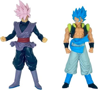 iouche Pack Of Two DBZ Anime Action Figure Goku Ssj4 & goku Blue