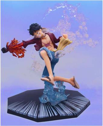 Masi Traders One Piece Red Hawk Monkey D' Luffy Action Figure with Stand - 18 cm