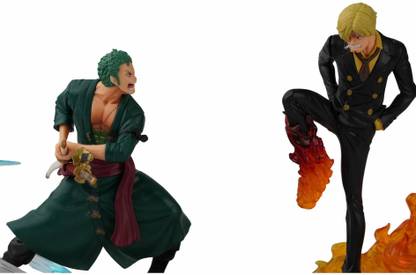 OFFO OnePiece Anime Zoro and Sanji Set Of Two Action Figures For Home Decors